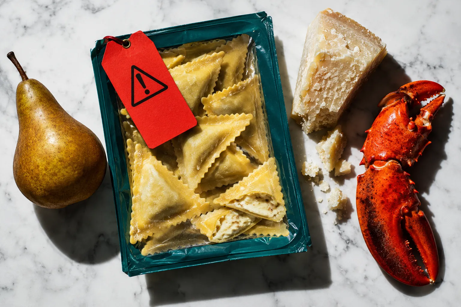 Deano’s Pasta Issue Allergy Alert on Undeclared Lobster in Pear and Pecorino Triangoli Ravioli