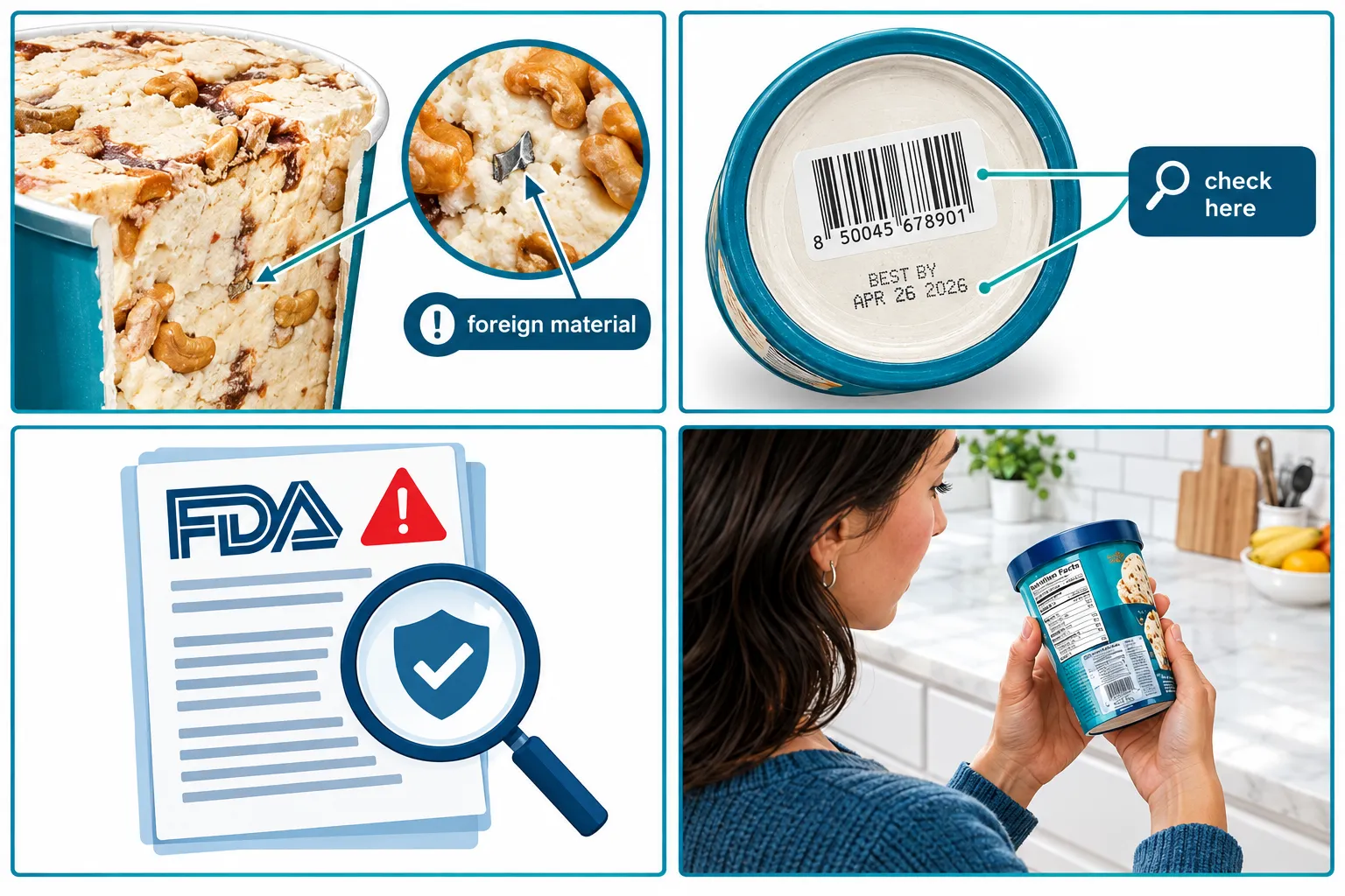 Why Did Danone Recall Salted Caramel Cluster Non-Dairy Frozen Dessert?